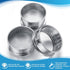 3 Pcs 304 Stainless Lab Sieves, 200 Mesh (0.074 Mm), 80 Mesh (0.18 Mm), 10 Mesh (2 Mm) Aperture Test Sieve, 4 Inch Diameter Economy Test Sieve wit...
