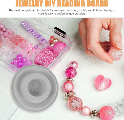 ibasenice 8Pcs Bead Design Board Bracelets Design Bead Board Beading Board Jewelry Design Tray...