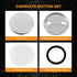 BEAMNOVA 100 Sets of Metal Button Supplies Blanks 37mm / 1.46 in (Approx. 1-1/2 inch) for Button Pin Maker Machine, Matte-Back Metallic Round DIY ...