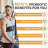 Probiotics for Men, Men Care Supplement, Gut health for men, 500 Billion CFUs & 12 Strains, Mens probiotic with Turmeric, Cranberry, Goji, for Dig...