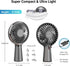 Holiday Mini Handheld Fan, USB Desk Fan Small Personal Portable Hand Fan Table Fan with Rechargeable Battery Operated Cooling Electric Fan 3-6H Wo...