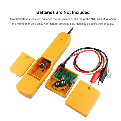 Electrical Wire Tracer Circuit Tester w/Tone Generator & Probe Kit, Cable Signal Locator Tester, Test Circuit Continuity, Network Telephone Line, ...