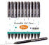 Vitoler 10 Pack Erasable Gel Pens, 0.7 mm Fine Point Retractable Pens, Black Ink Erasable Pens for Completing Sudoku and Crossword Puzzles...