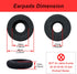 Ear Cushions for Plantronics Headset, Foam Ear Pads Replacement Headphone Covers for Plantronics HW251N 510 520 Blackwire 3210 3220 3310 3320 Jabr...
