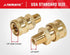 YAMATIC Pressure Washer Fitting, 1/4" Male Npt To 1/4" Socket, 1/4 inch Quick Connect Coupler, 5000 PSI Pressure Washer Coupler 1Pcs...
