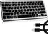 Bluetooth Keyboard, Ultra-Slim Wireless Keyboard for iPad, Rechargeable Ergonomic Computer Keyboard for iOS, Android, Windows PC Tablets Phone, Bl...