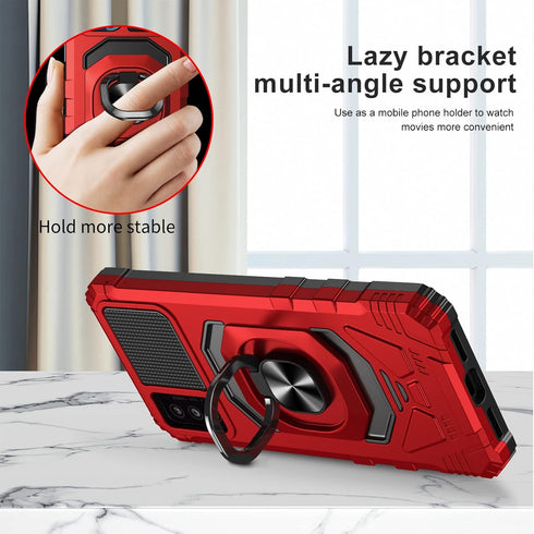 Ailiber for TCL 30T (T603DL) Phone Case, TCL 30 T Case with Screen Protector, Ring Kickstand for Magnetic Car Mount, Military Grade, Heavy Duty Sh...