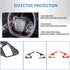 Soft Carbon Fiber Steering Wheel Button Cover Sticker Fit for Chevrolet Corvette C8 2020-2024, Car Steering Wheel Panel Protection Frame Molding S...