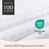 FAUNNA 600TC 100% Cotton Pillow Protectors, Standard Size (20x26), 2 Pack, Oeko-TEX Certified, Hotel Grade Pillow Cover with Silent Zipper, Zip Up...