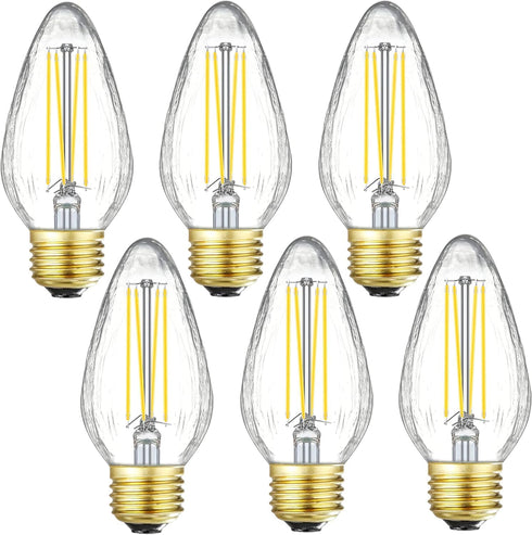 LEOOLS E26 LED Bulb 8W Equivalent e26 led Bulb 100 Watt Dimmable Daylight 4000K E26 Edison Bulb AC120V 800lm Tubular F14 F45 LED Bulb for Pendant,...