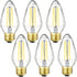LEOOLS E26 LED Bulb 8W Equivalent e26 led Bulb 100 Watt Dimmable Daylight 4000K E26 Edison Bulb AC120V 800lm Tubular F14 F45 LED Bulb for Pendant,...