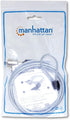 Manhattan Laptop Lock - with 4.6 ft Security Cable, K-Slots, Radial Lock Design with 2 Keys Included - For Computer, Notebook, Displays, Projector...