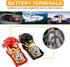 Battery Terminals,Car Battery Cable Terminal Clamps Connectors,Negative and Positive,Copper,Plastic Cover,Good Contact,Corrosion Resistance,1 Pair...