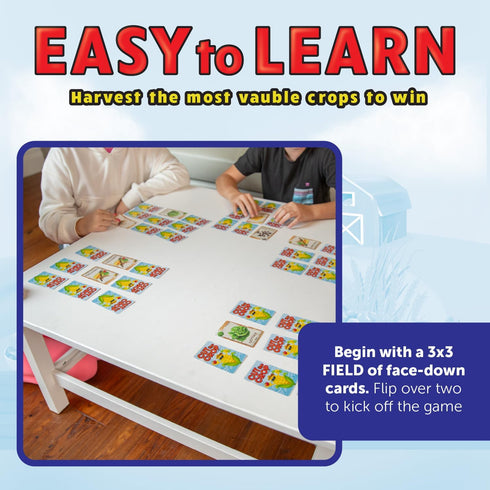 Continuum Games Cut The Crop Card Game The 3 in a Row Farm Themed Matching Memory Game for 2-6 Players Ages 6 and Up...