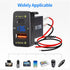 Car Charger Dual 18W USB PD+QC3.0 Fast Charge for Toyota, Type C USB Car Power Socket with LED Voltmeter Display, Compatible with 12/24V Cars(1.6 ...