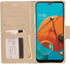 for LG K51, LG Reflect (LM-K500) - Denim Fabric Wallet Phone Case - CT5 Gray/Navy Blue...