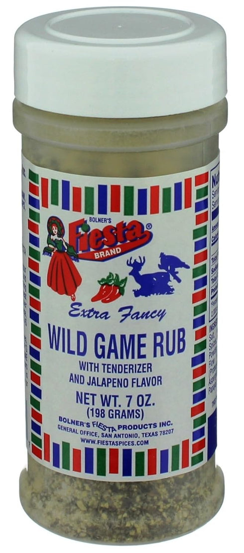 Bolner's Fiesta Extra Fancy Wild Game Rub With Tenderizer, 7 Ounce Shaker...