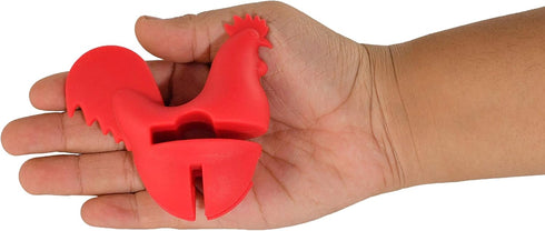 HOME-X Red Rooster Spoon Holder, Pot/Pan Clip Kitchen Accessories, Fun Hostess Gifts...