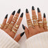 Vintage Gold Knuckle Rings Set for Women,Bohemian Stackable Joint Finger Ring Sets,Y2K Fashion Cute Retro Midi Rings Pack Trendy Dainty Jewelry Gi...