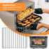 Replacement Air Fryer Wire Rack for Digital Convection Toaster Oven, 14.6''*11.4'' Stainless Steel Air Fryer Accessories Roasting Steamer Grill Ra...