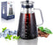Aquach Airtight Cold Brew Coffee (Iced Tea) Maker 51oz/1.5L, BPA-Free, Durable Borosilicate Glass Pitcher and Stainless Steel Fine-Mesh Filter, Di...