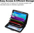 Credit Card Holder Small RFID Blocking Wallet Business Metal Slim Mini Aluminum Hard Case for Women Men...