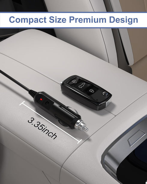 Replacement for Snailax Car Adapter, 12v Car Adapter Compatible for All Snailax Back Massage Chair Cigarette Lighter Car Charger Adapter, for Car ...