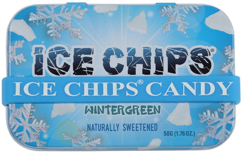 ICE CHIPS Xylitol Candy Tins 5.28 oz total (Wintergreen, 3 Pack) - Includes BAND as shown...