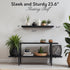 InPlace Durable Shelf with Invisible Brackets - Easy to Install & Remove, Deep Floating Shelves for Wall - MDF Wall Shelf for Living Room & Bedroo...