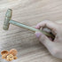 Micro Golden Copper Hammer 6 in 1 Micro Mini Multifunction Copper Craft Hammer and Screwdriver Hand Tool for Watchmaker Jewelers and Walnut eaters...