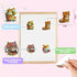 Cute Cat Stickers Bulk 100Pcs - Waterproof Vinyl for Water Bottles, Laptop, Phone Case, Guitar, Luggage - Kawaii, Watercolor Design for Kids, Girl...