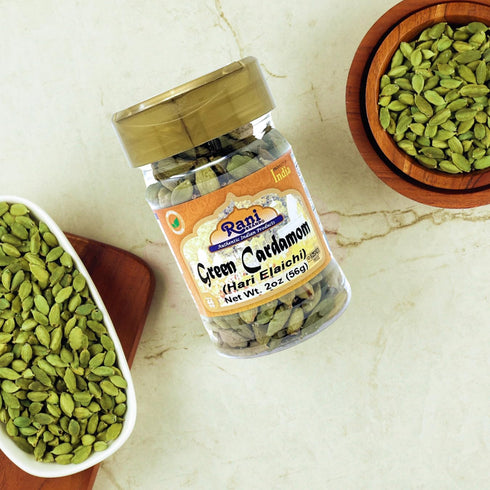 Rani Green Cardamom Pods Spice (Hari Elachi) 2oz (56g) PET Jar ~ All Natural | Vegan | Gluten Friendly | NON-GMO | Product of India...