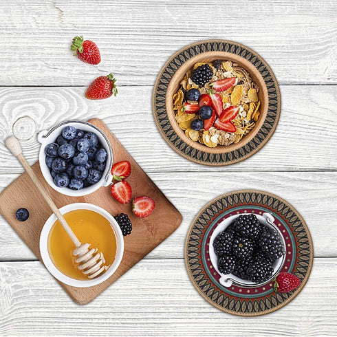 6pcs 8.5" Round Plant Coaster Mat for Gardening Indoor Outdoor Flower Pots Pad Non Slip Plant Mats for House Plants...