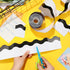 Black and White Bulletin Board Borders Scalloped Classroom Borders Wavy Line Board Borders Trim for Desks Locker Home School Classroom Decor...