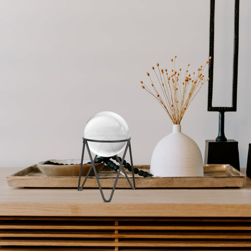 IMIKEYA Metal Crystal Sphere Holder Small Crystal Ball Stand Egg Stand Crystal Ball Holder Crystal Sphere Stand Glass Vase Display Stand Balls Dis...