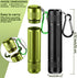3 Pieces Metal Container Portable Sealed Container Bottles Aluminum Alloy Case Waterproof Jar Travel Container with Key Chain for Outdoor Camping ...