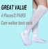 2 Pairs Replacement Sock for Air cast Walking Boot Walker Brace - Air Cam Walkers Fracture Boot Orthopedics Socks Cast Boot Sock 2 Pairs...