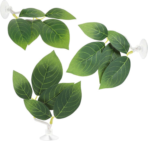 3 Pcs Fish Tank Accessories Betta Fish Leaf Pad Aquarium Décor Simulating The Natural Habitat for Betta Spawning Grounds Breeding Resting Bed with...
