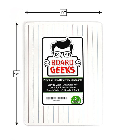 Small Dry Erase Board for Kids - White Board for Kids - Personal Whiteboard | Durable, Portable Kids Mini Whiteboard | Double Sided Small White Bo...