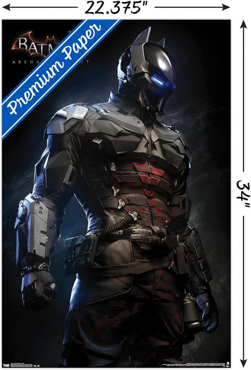 Trends International DC Comics VIdeo Game - Arkham Knight - Armor Wall Poster, 22.375" x 34", Premium Poster & Clip Bundle...
