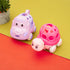 ONEST 2 Pieces Baby Girl Toy Cars for Babies, Infant Soft Rubber Push and Go Toy Car for Toddler Girl, Rattle Roll Truck Wind Up Cars for Infants ...