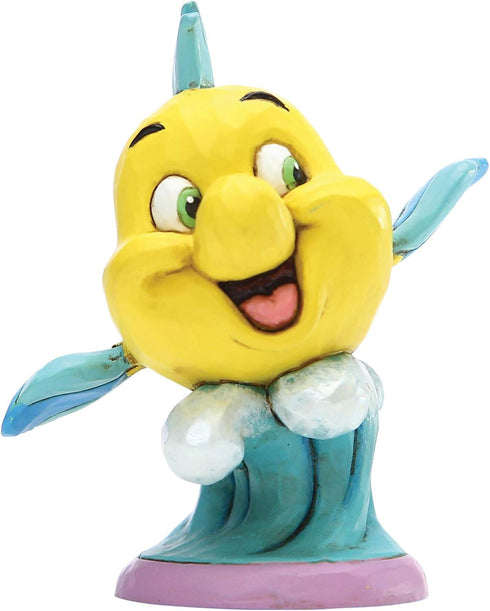 Disney Enesco Traditions by Jim Shore The Littlee Mermaid Flounder Personality Pose Figurine, 2.95 Inch, Multicolor...