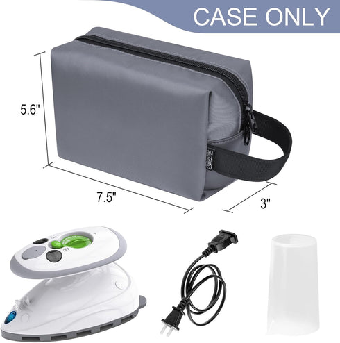 Beautyflier Mini Iron Storage Bag Travel Carrying Case Compatible with Steamfast SF-717/ for SMAGREHO/for Ivation Travel Mini Steam Iron Portable ...