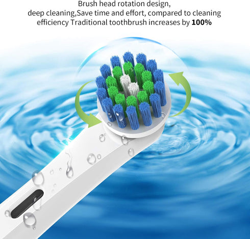 Best Replacement Toothbrush Heads for Oral-B,Compatible with Oral-B Braun Electric Toothbrush, 4 Count...