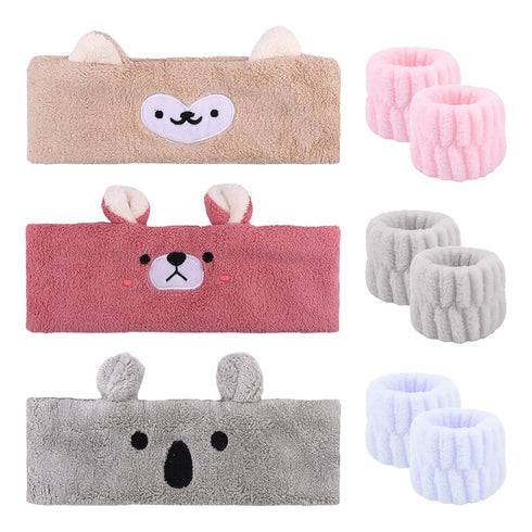 9 Pack Spa Headband for Washing Face, Women Makeup Headbands for Skincare, Makeup Removal, Face Wash, Yoga, Shower Hair Accessory, Spa Headband an...