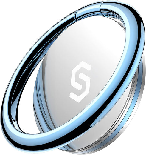 Syncwire Cell Phone Ring Holder Stand, 360 Degree Rotation Finger Ring Kickstand Polished Metal Phone Grip for Magnetic Car Mount Compatible with ...