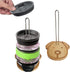 2 Packs Revolutionary Tumbler Lid Organizer, Detachable Bamboo Cup Lid Organizer, Vertical Storage for 10 Lids and More, Keep Kitchen Cabinets Clu...
