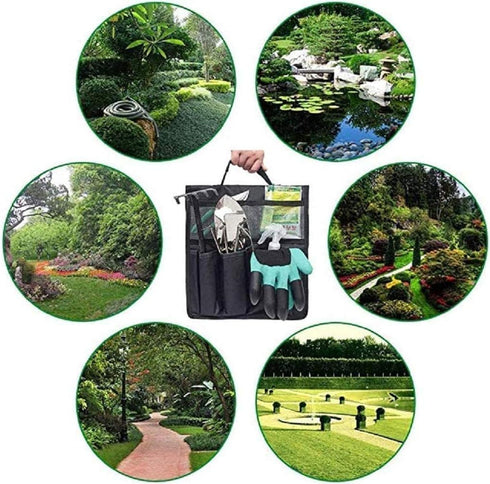 Garden Kneeler Tools Bag Garden Stool Storage Bag Gardening Kneeling Chair Bag Oxford Cloth Storage Bag with Handle for Garden Kneeler Seat...