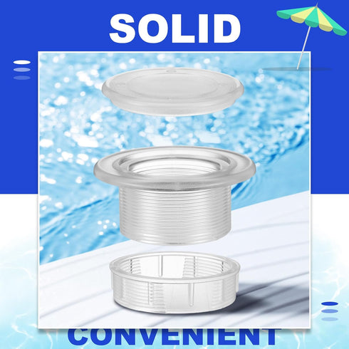 Sadnyy 2 Sets Parasol Umbrella Hole Ring Plug and Cap Set Outdoors Deck Table Hole Cover Insert Thicker Umbrella Plug for Patio Table Yard (Clear)...