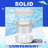 Sadnyy 2 Sets Parasol Umbrella Hole Ring Plug and Cap Set Outdoors Deck Table Hole Cover Insert Thicker Umbrella Plug for Patio Table Yard (Clear)...